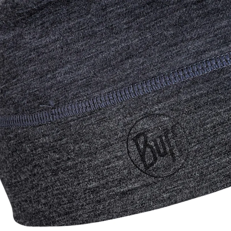 Buff Merino Lightweight Beanie Solid Grey-3